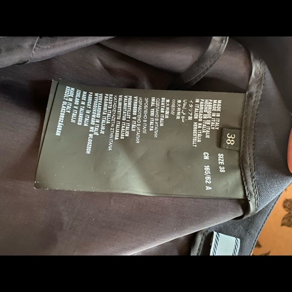 Brand New Prada Navy Blue Fine Wool Skirt - Picture 4 of 6